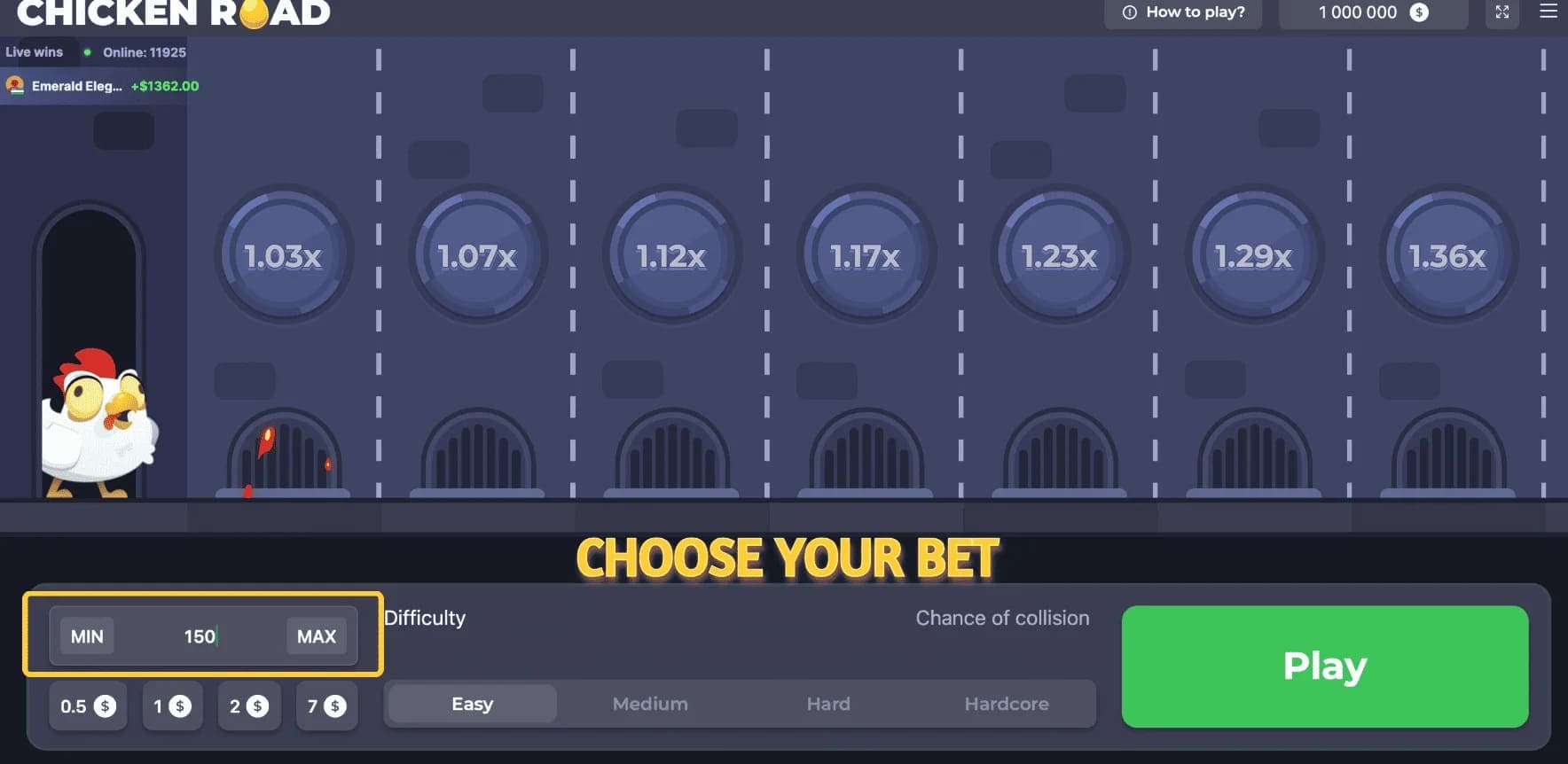 Étape 1 - Regístrate y elige tu apuesta