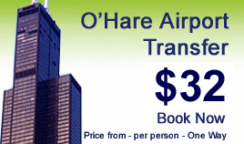 O'Hare airport shuttle : Book your transfer now